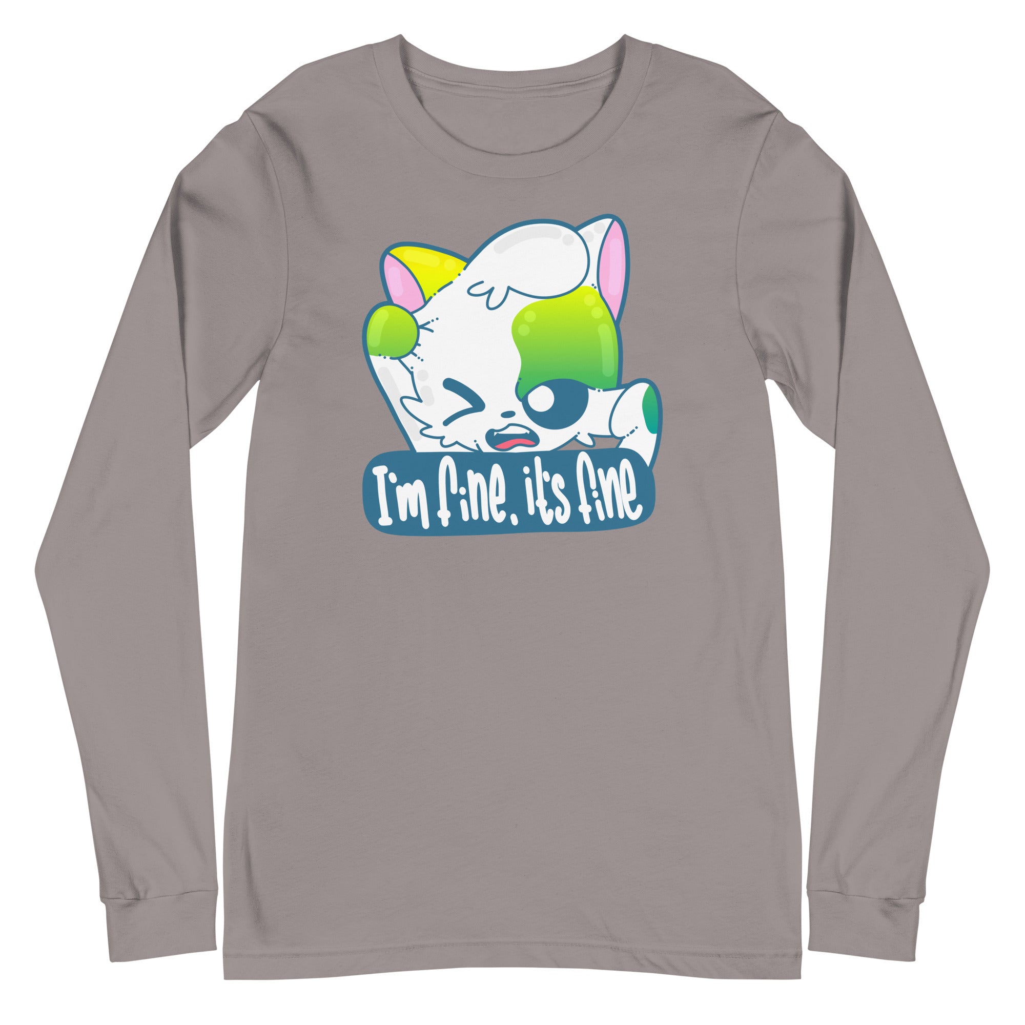 IM FINE ITS FINE - Long Sleeve Tee - ChubbleGumLLC