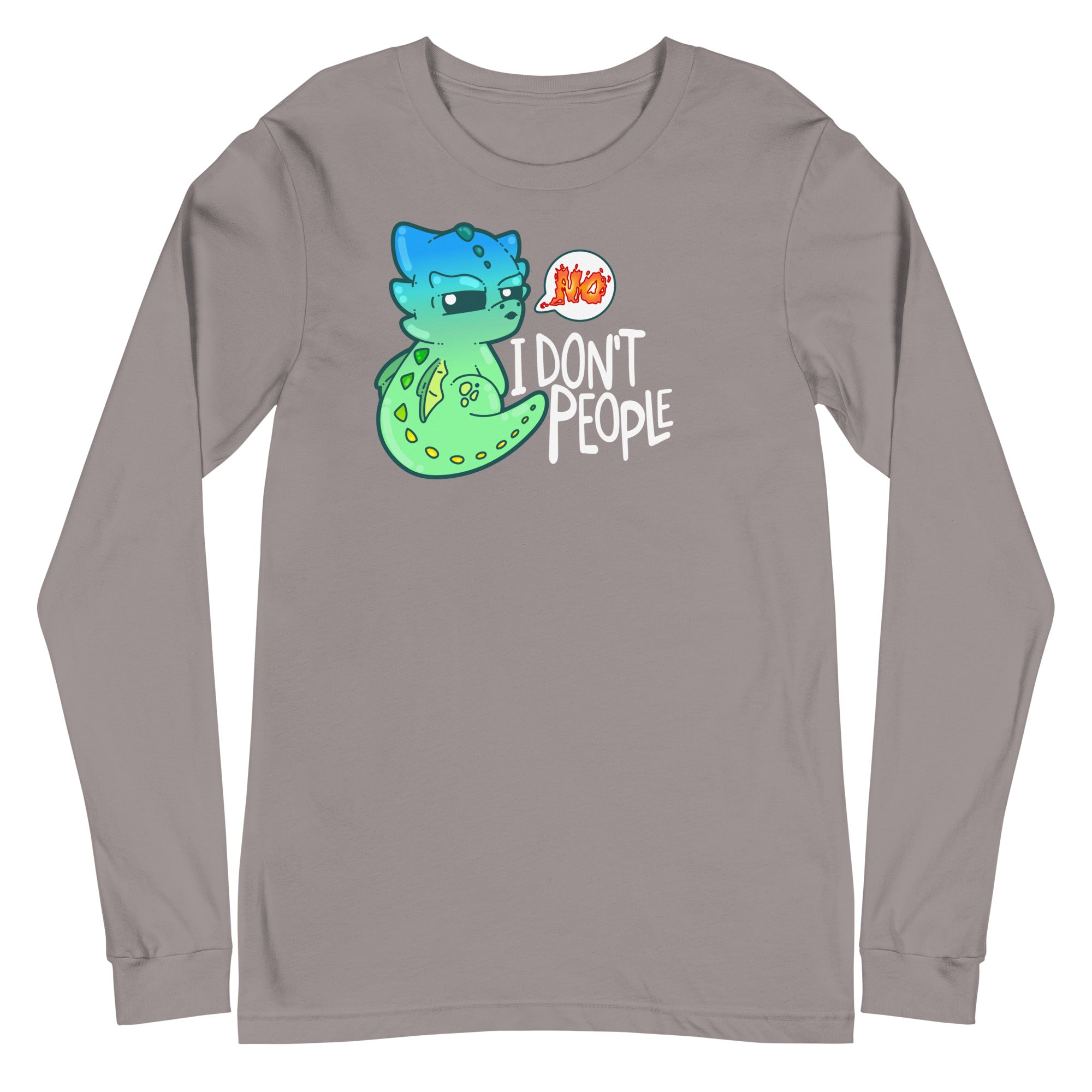 I DONT PEOPLE - Modified Long Sleeve Tee - ChubbleGumLLC