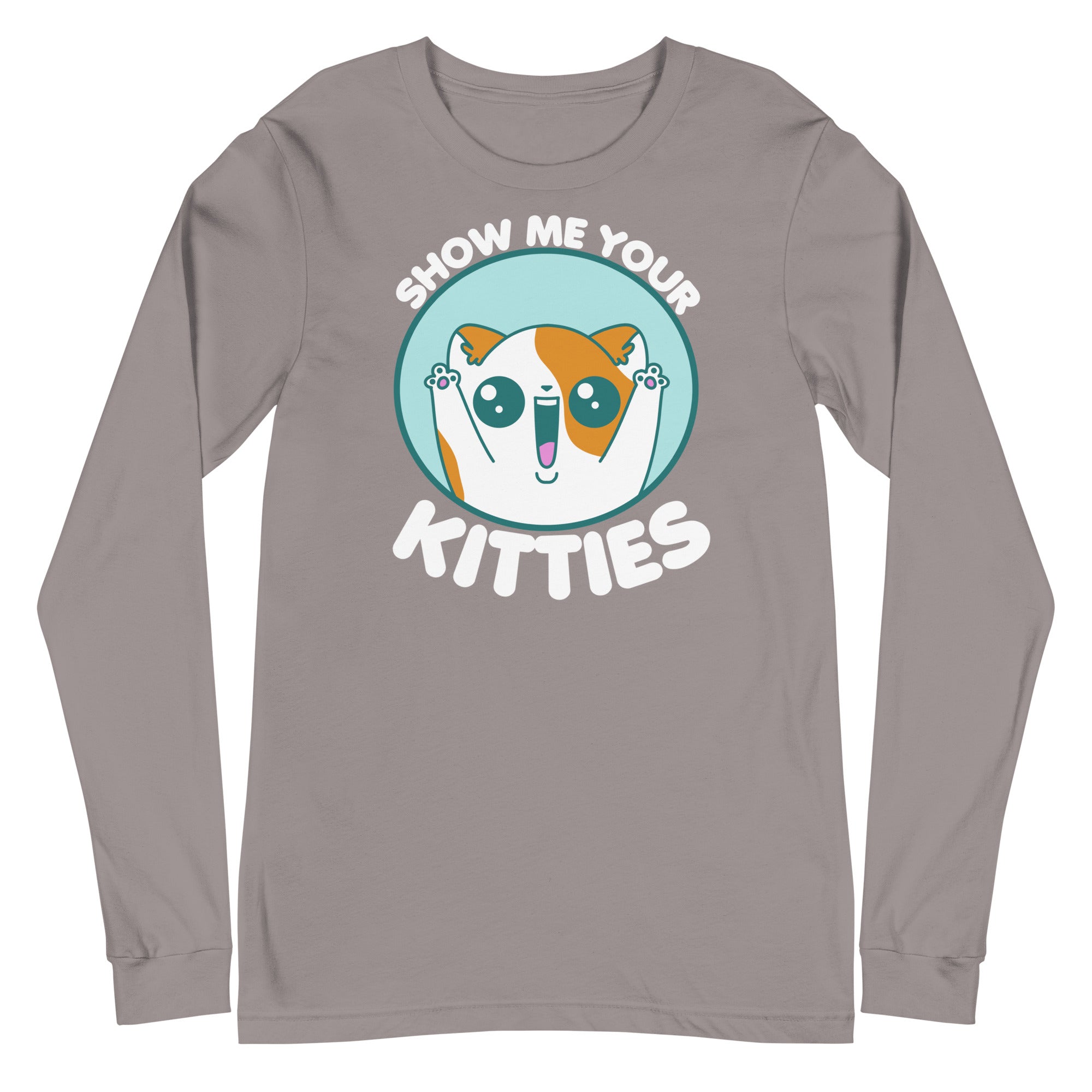 SHOW ME YOUR KITTIES - Modified Long Sleeve Tee - ChubbleGumLLC