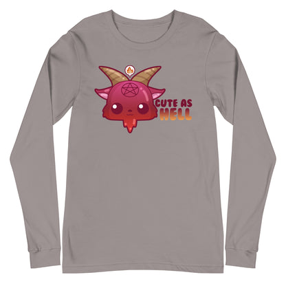 CUTE AS HELL - Long Sleeve Tee - ChubbleGumLLC