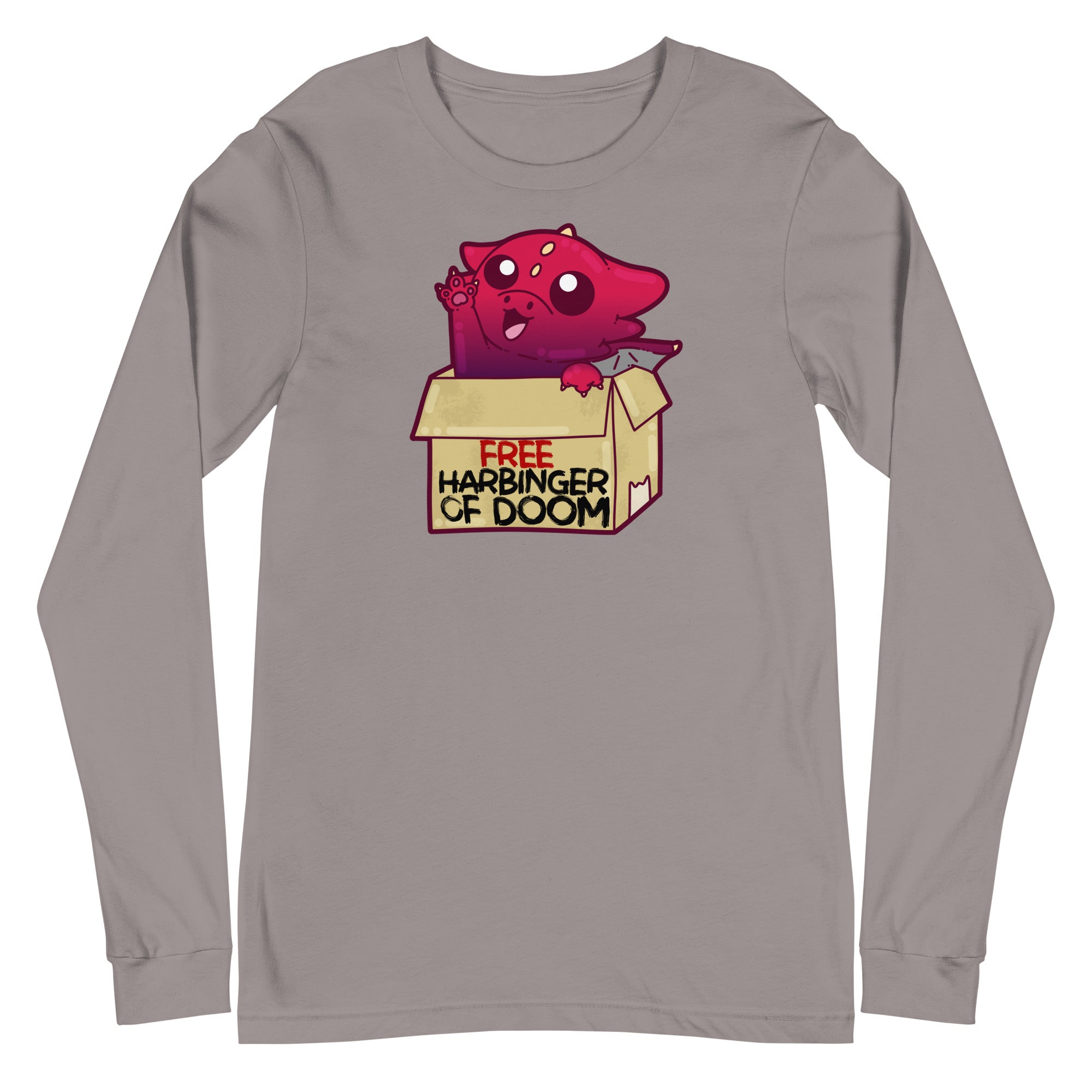 FREE HARBINGER OF DOOM - Long Sleeve Tee - ChubbleGumLLC