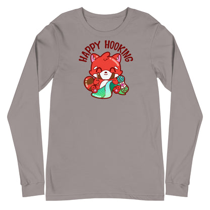 HAPPY HOOKING - Long Sleeve Tee - ChubbleGumLLC