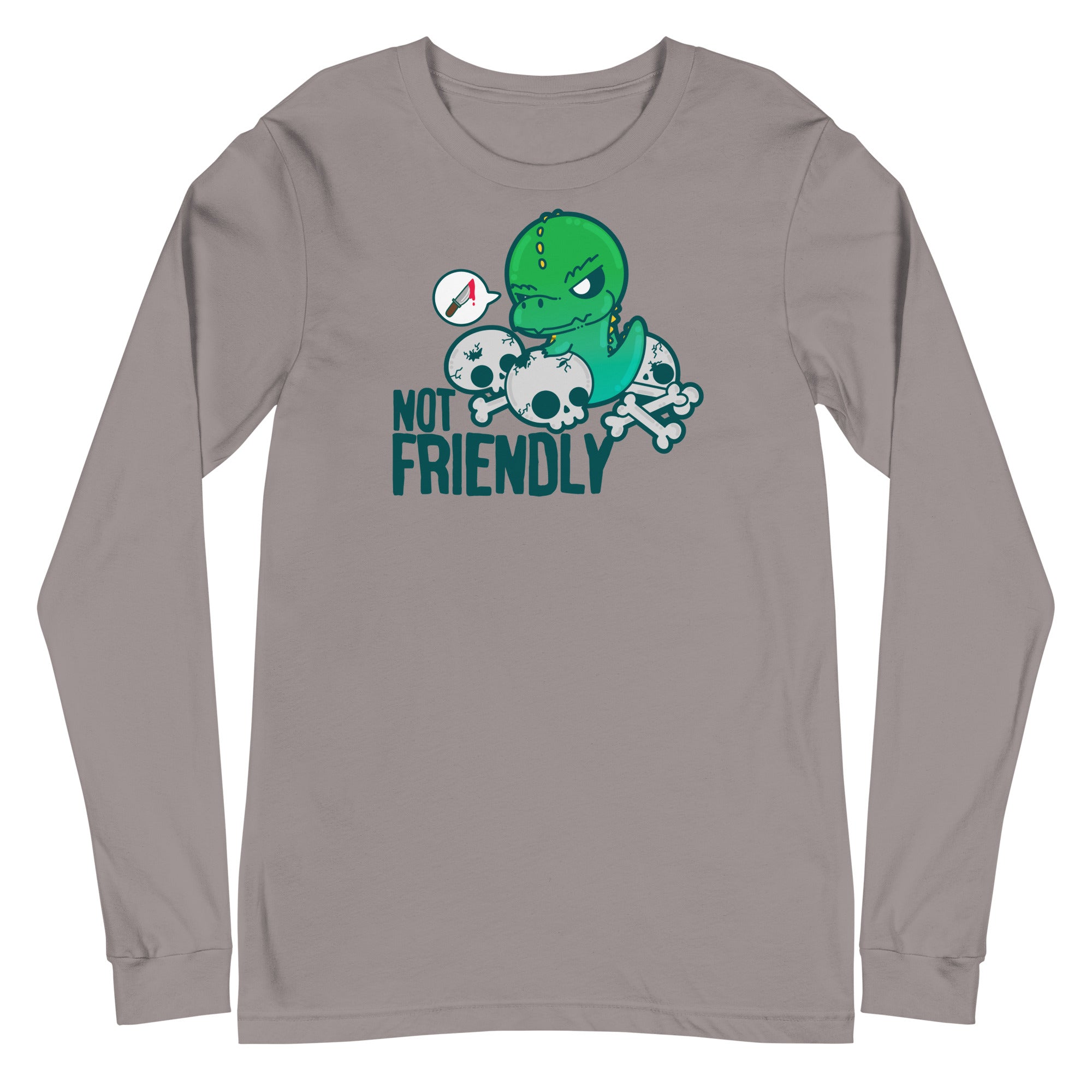 NOT FRIENDLY - Long Sleeve Tee - ChubbleGumLLC