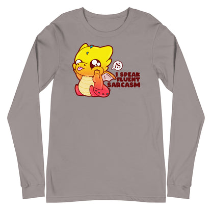 I SOEAK FLUENT SARCASM - Long Sleeve Tee - ChubbleGumLLC