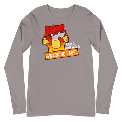 I SHOULD COME WITH A WARNING LABEL - Long Sleeve Tee - ChubbleGumLLC