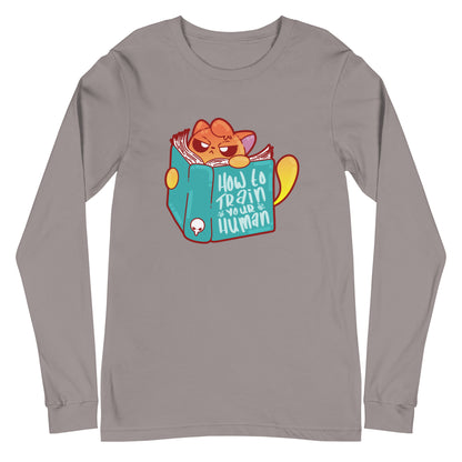 HOW TO TRAIN YOUR HUMAN - Long Sleeve Tee - ChubbleGumLLC