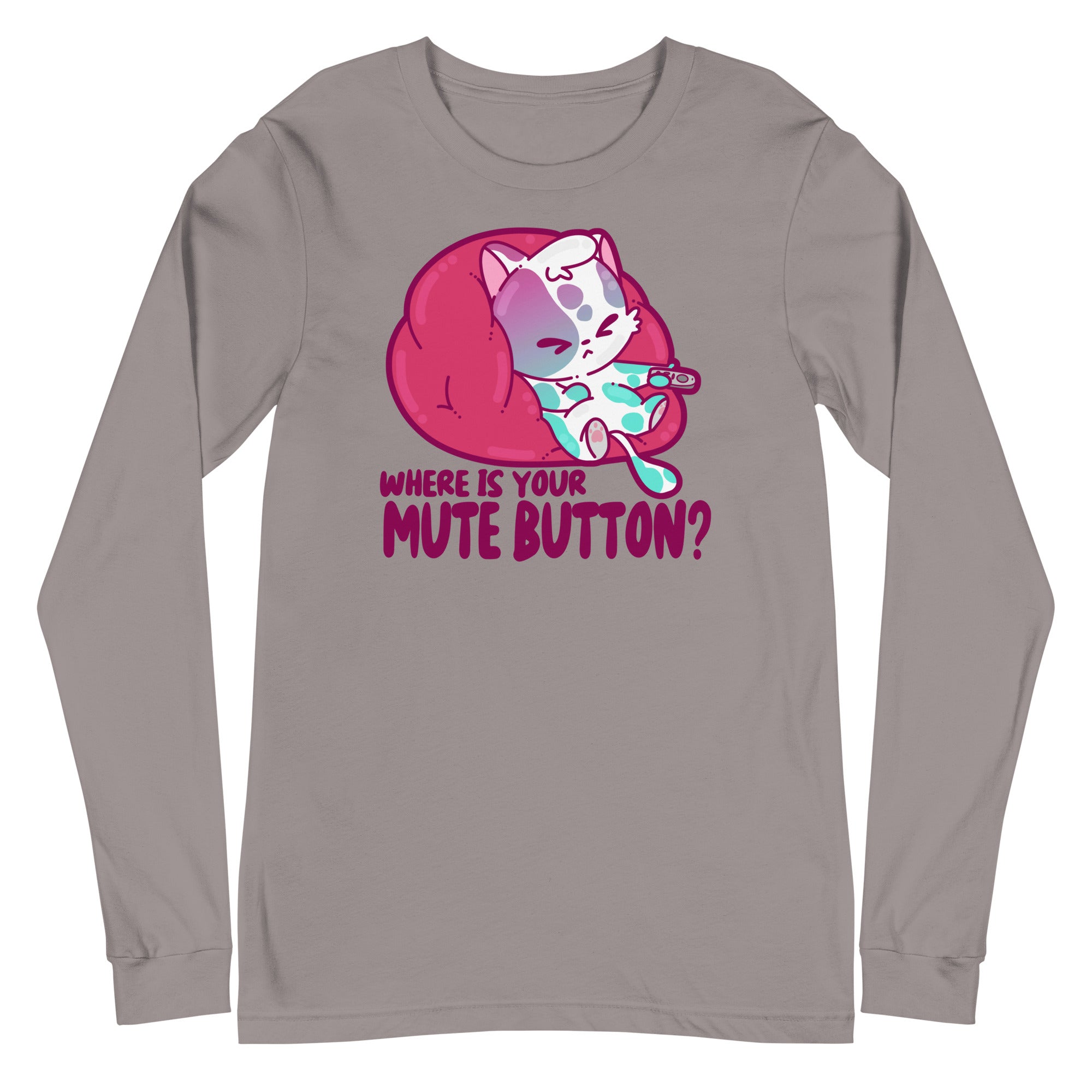 MUTE BUTTON - Long Sleeve Tee