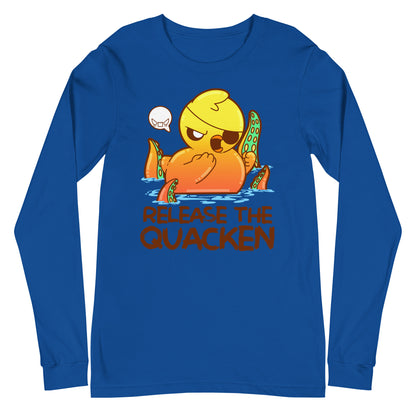 RELEASE THE QUACKEN - Long Sleeve Tee - ChubbleGumLLC