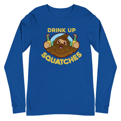 DRINK UP SQUATCHES - Long Sleeve Tee - ChubbleGumLLC