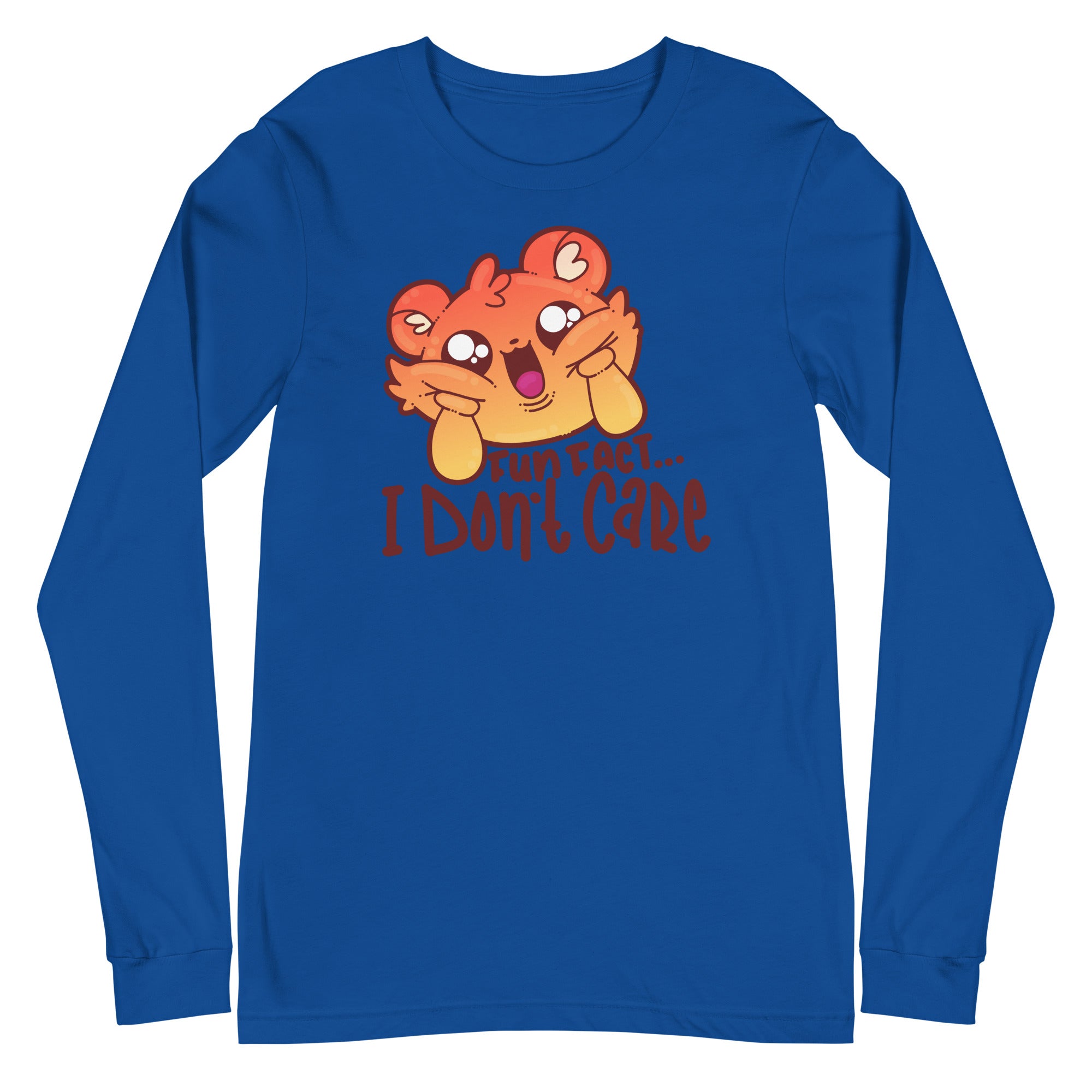 FUN FACT.. I DONT CARE - Long Sleeve Tee - ChubbleGumLLC