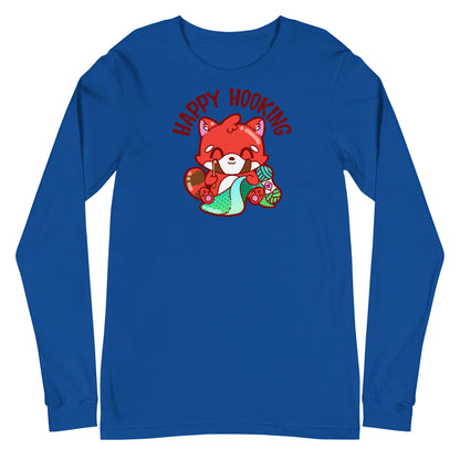 HAPPY HOOKING - Long Sleeve Tee - ChubbleGumLLC