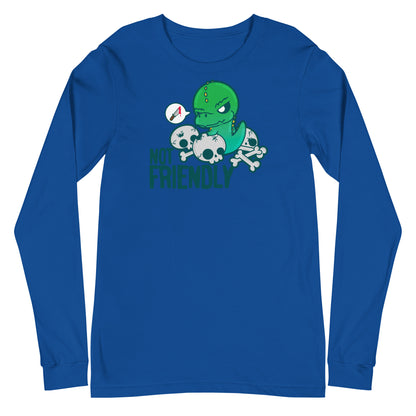 NOT FRIENDLY - Long Sleeve Tee - ChubbleGumLLC