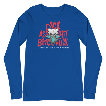 I SWEAR SO I DONT PUNCH PEOPLE - Long Sleeve Tee - ChubbleGumLLC