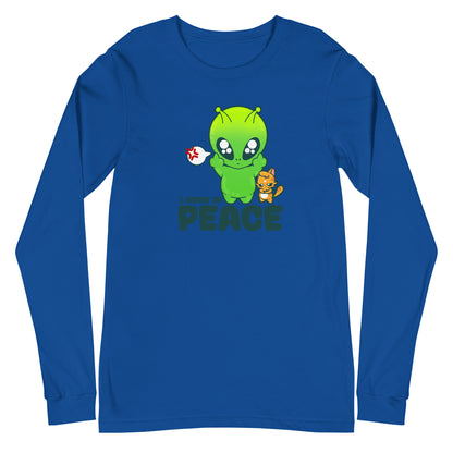 I COME IN PEACE - Long Sleeve Tee - ChubbleGumLLC