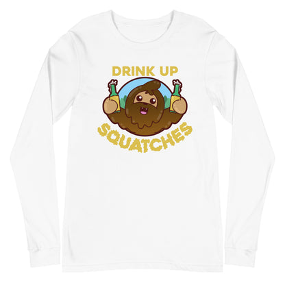 DRINK UP SQUATCHES - Long Sleeve Tee - ChubbleGumLLC