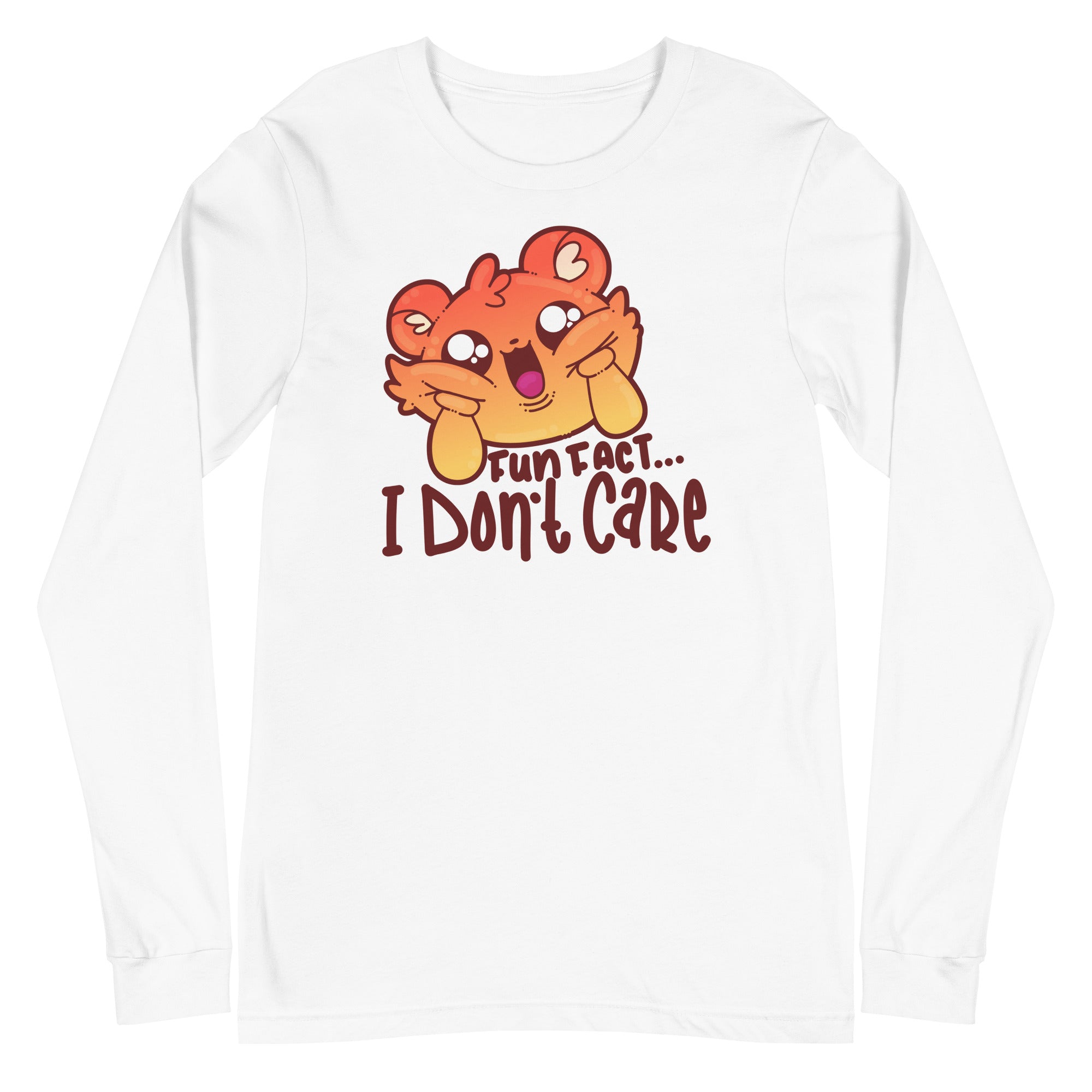 FUN FACT.. I DONT CARE - Long Sleeve Tee - ChubbleGumLLC