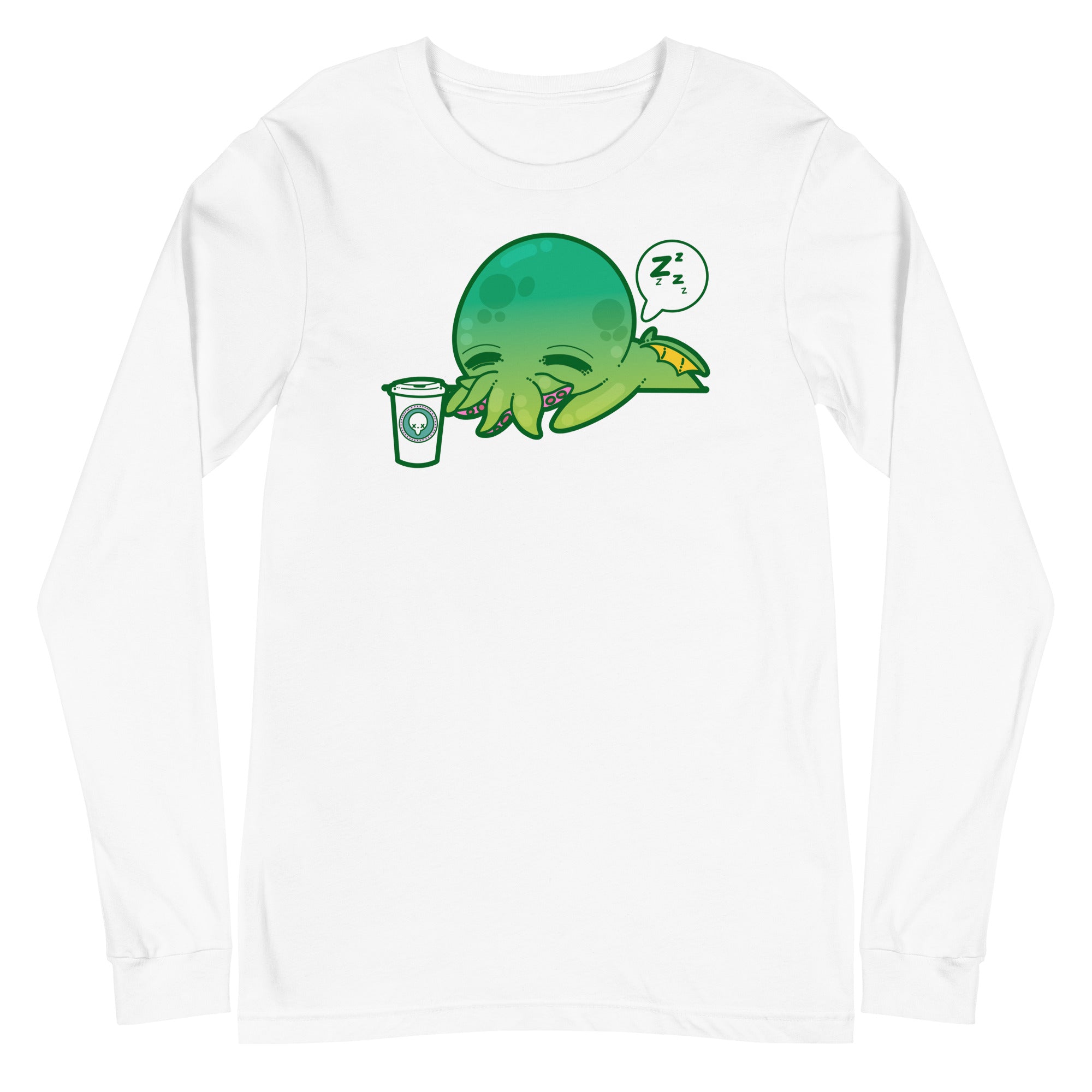 CAFFEINE BEFORE CHAOS - Modified Long Sleeve Tee - ChubbleGumLLC