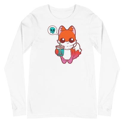 DOES THIS TASTE LIKE CYANIDE - Modified Long Sleeve Tee - ChubbleGumLLC