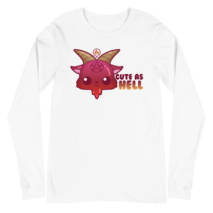 CUTE AS HELL - Long Sleeve Tee - ChubbleGumLLC