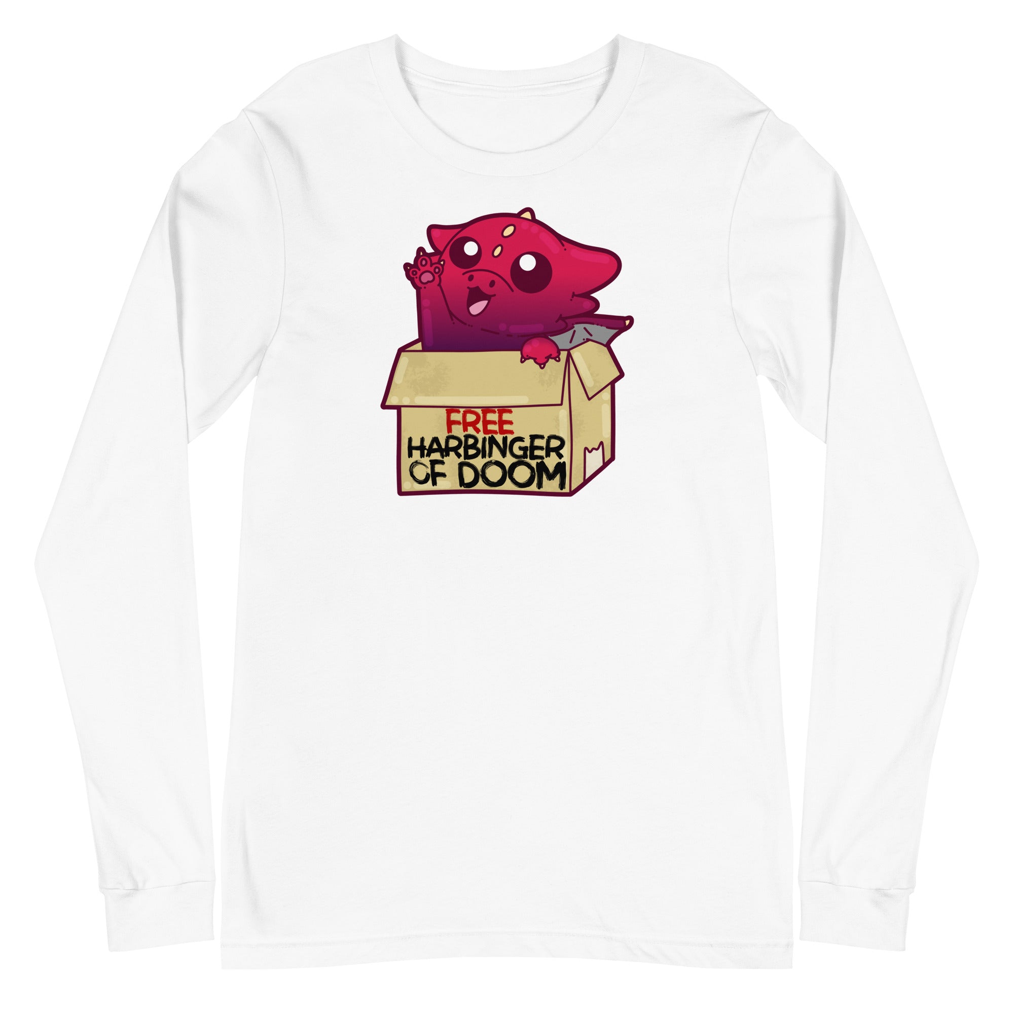 FREE HARBINGER OF DOOM - Long Sleeve Tee - ChubbleGumLLC