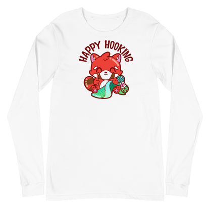 HAPPY HOOKING - Long Sleeve Tee - ChubbleGumLLC