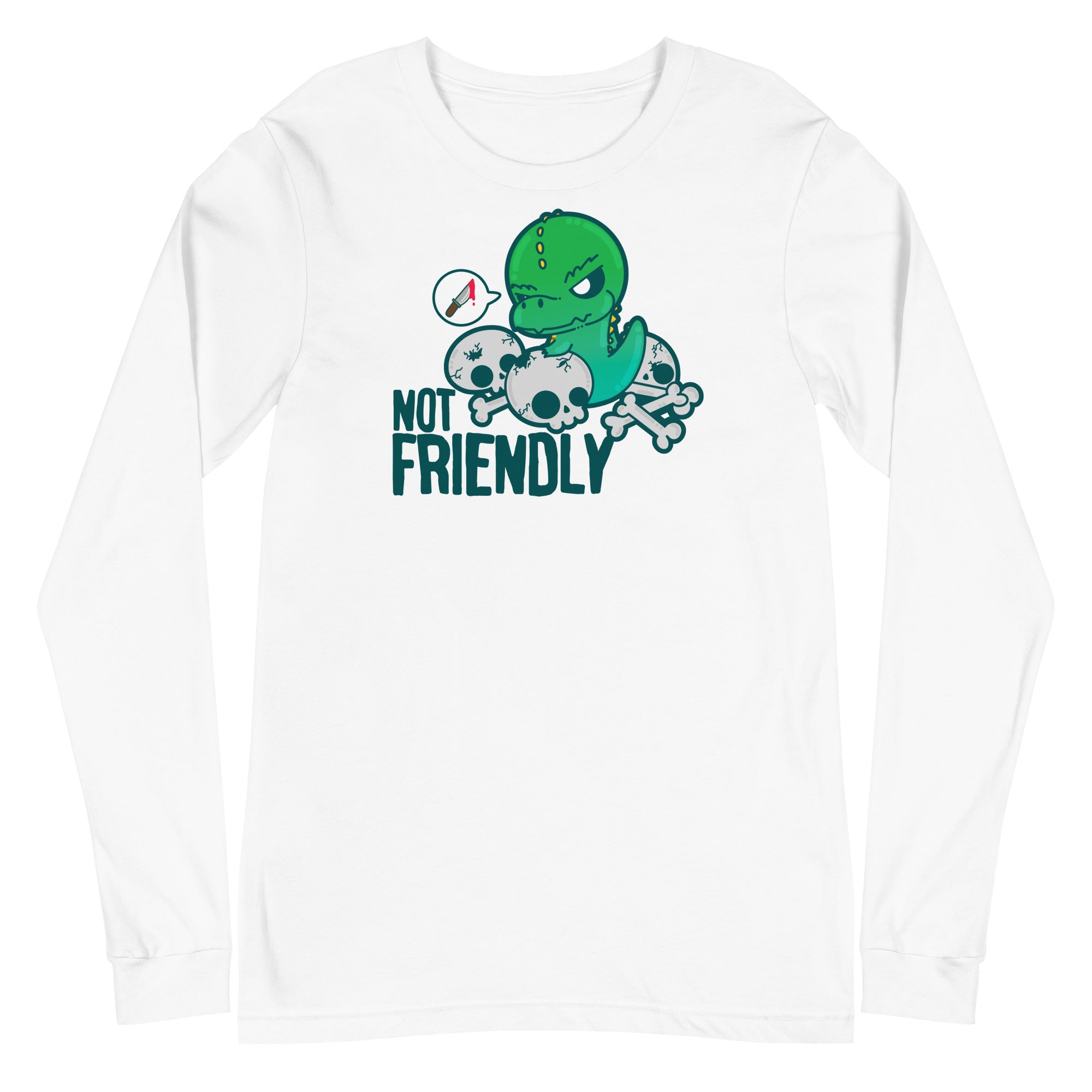 NOT FRIENDLY - Long Sleeve Tee - ChubbleGumLLC