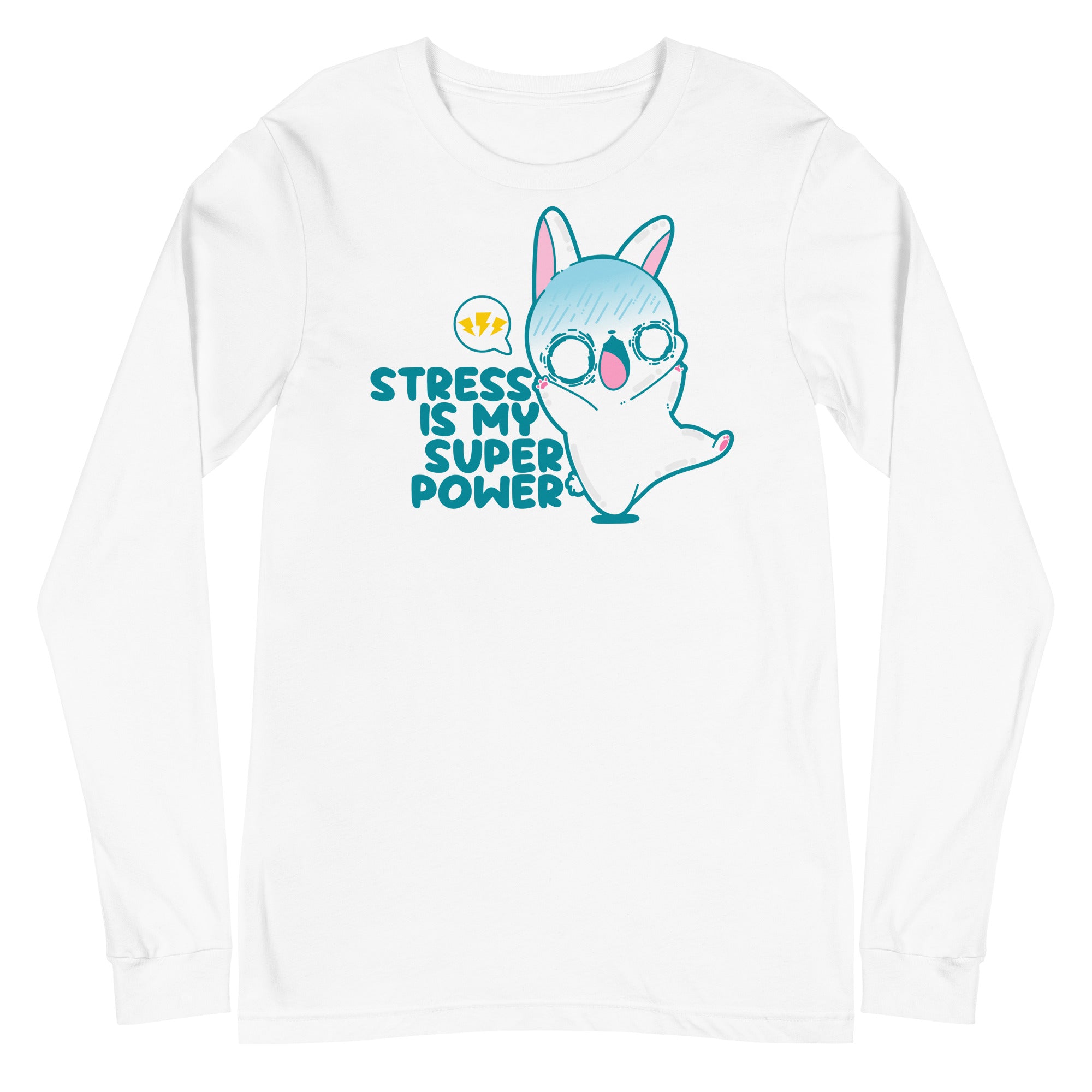 STRESS IS MY SUPERPOWER - Long Sleeve Tee - ChubbleGumLLC