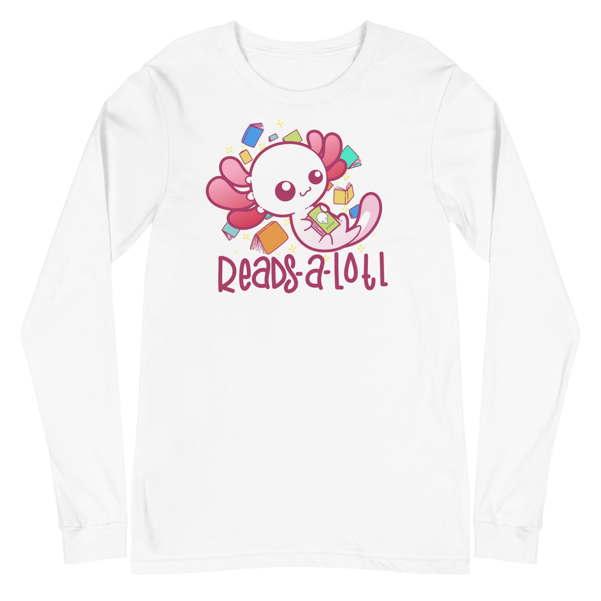 READS A LOTL - Long Sleeve Tee - ChubbleGumLLC