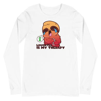 LAUGHTER IS MY THERAPY - Long Sleeve Tee - ChubbleGumLLC