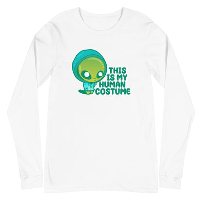 THIS IS MY HUMAN COSTUME - Long Sleeve Tee - ChubbleGumLLC