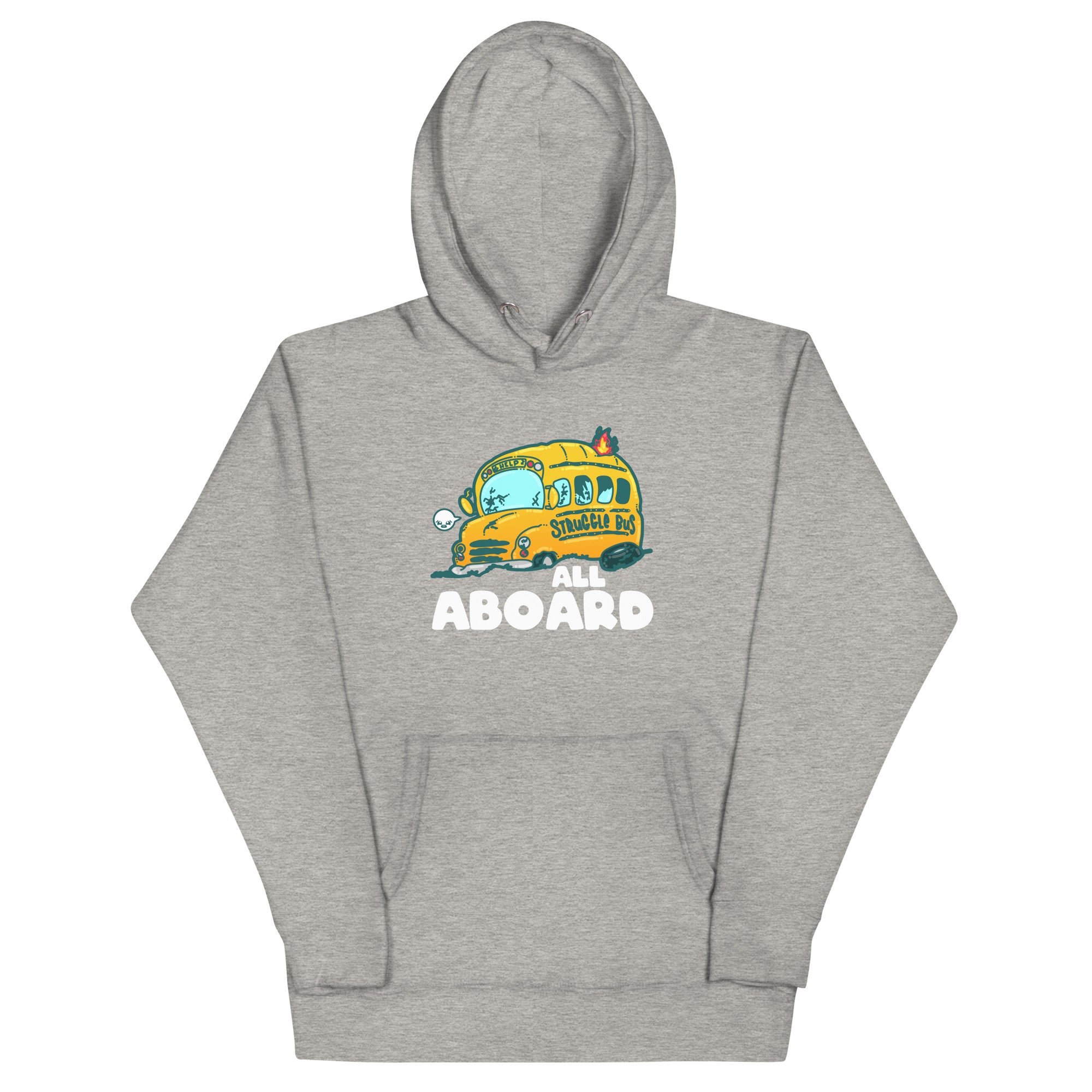 ALL ABOARD THE STRUGGLE BUS - Modded Hoodie - ChubbleGumLLC