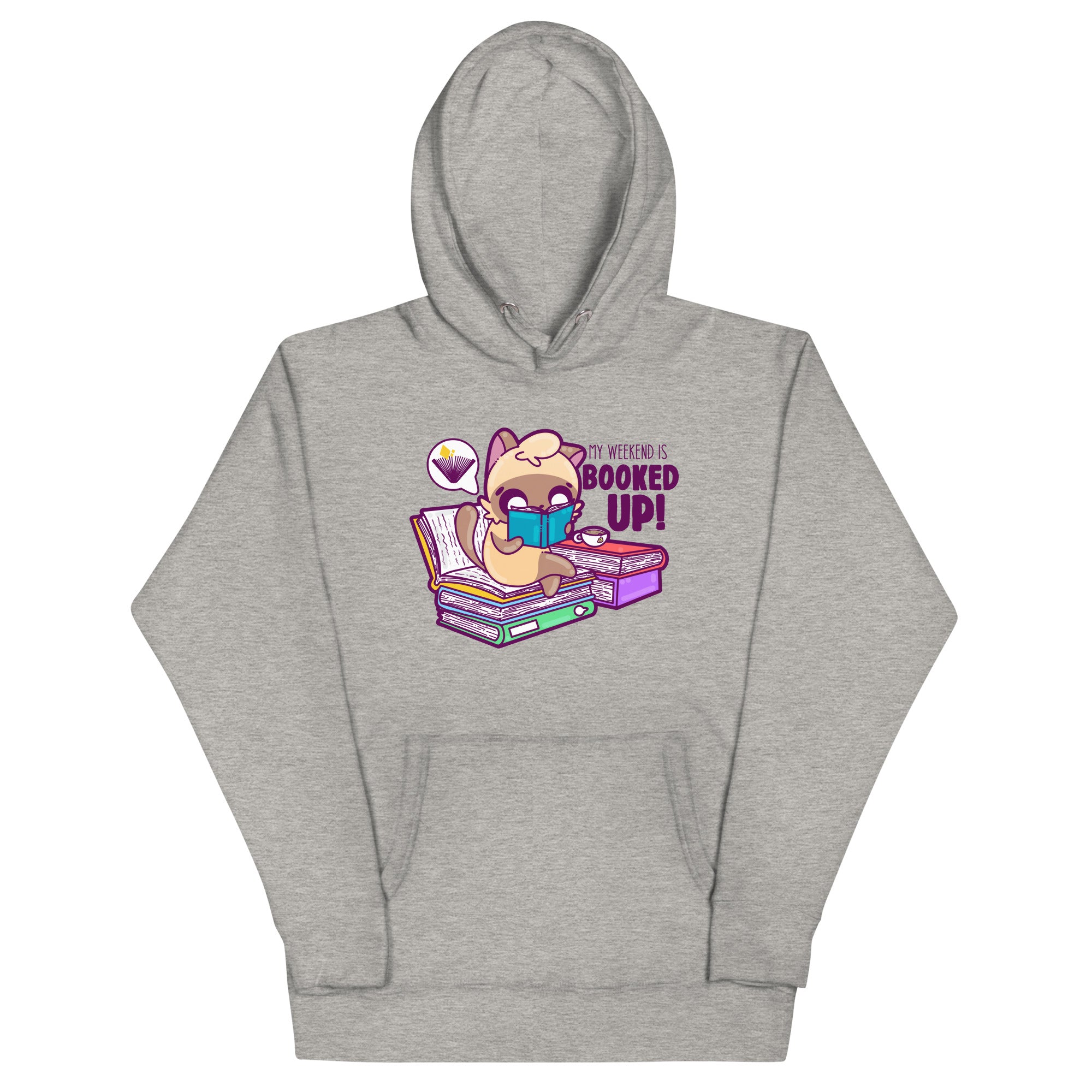 MY WEEKEND IS ALL BOOKED UP - Hoodie - ChubbleGumLLC