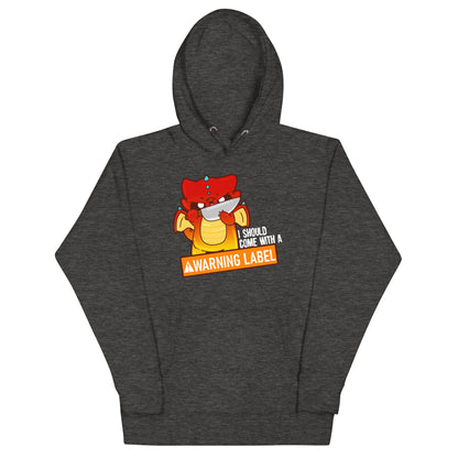 I SHOILD COME WITH A WARNING LABEL - Hoodie - ChubbleGumLLC