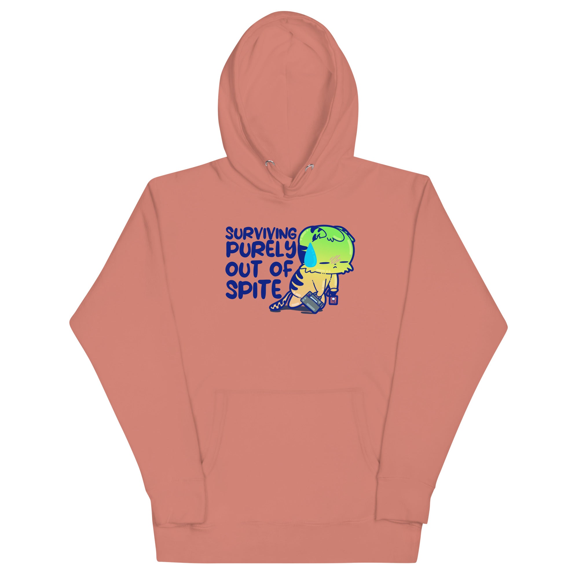 SURVIVING PURELY OUT OF SPITE - Hoodie - ChubbleGumLLC