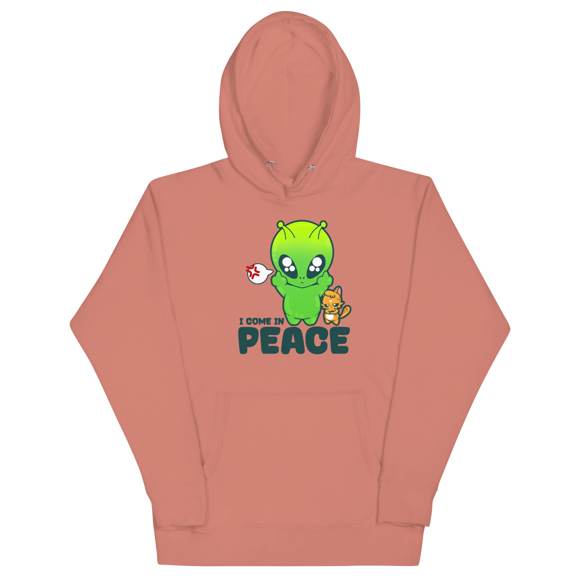 I COME IN PEACE - Hoodie - ChubbleGumLLC