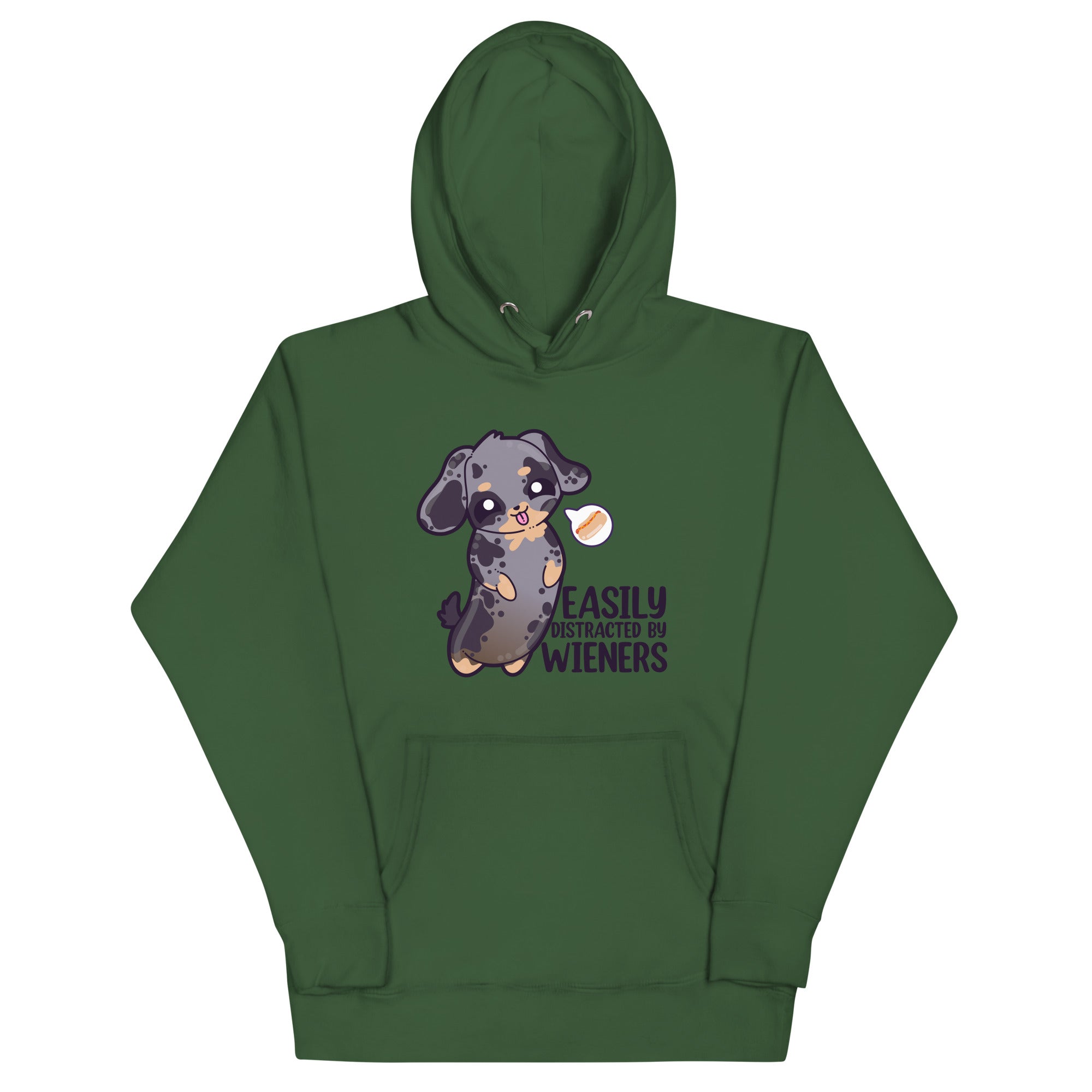 EASILY DISTRACTED BY WIENERS - Hoodie - ChubbleGumLLC