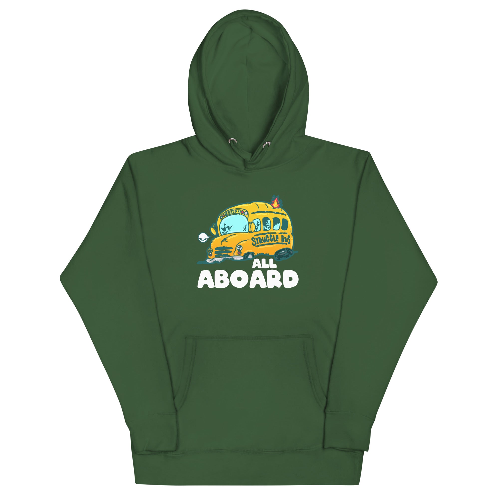 ALL ABOARD THE STRUGGLE BUS - Modded Hoodie - ChubbleGumLLC