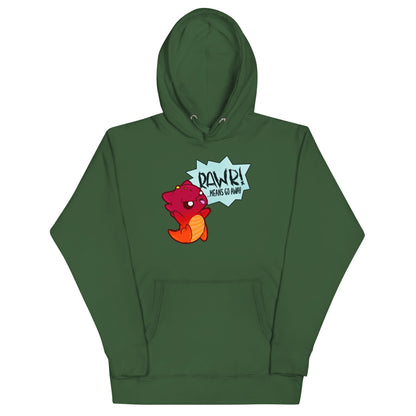 RAWR MEANS GO AWAY - Hoodie - ChubbleGumLLC