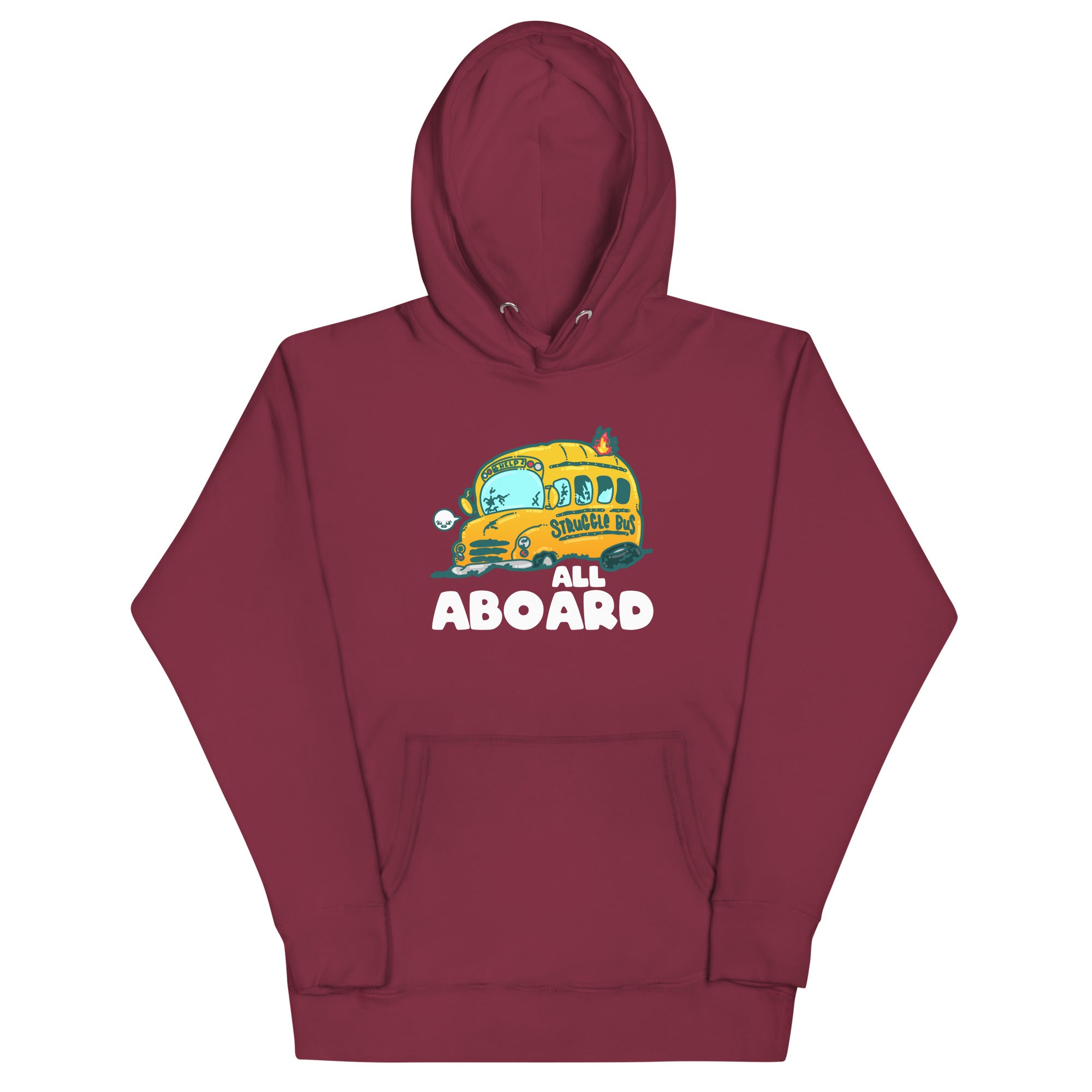 ALL ABOARD THE STRUGGLE BUS - Modded Hoodie - ChubbleGumLLC