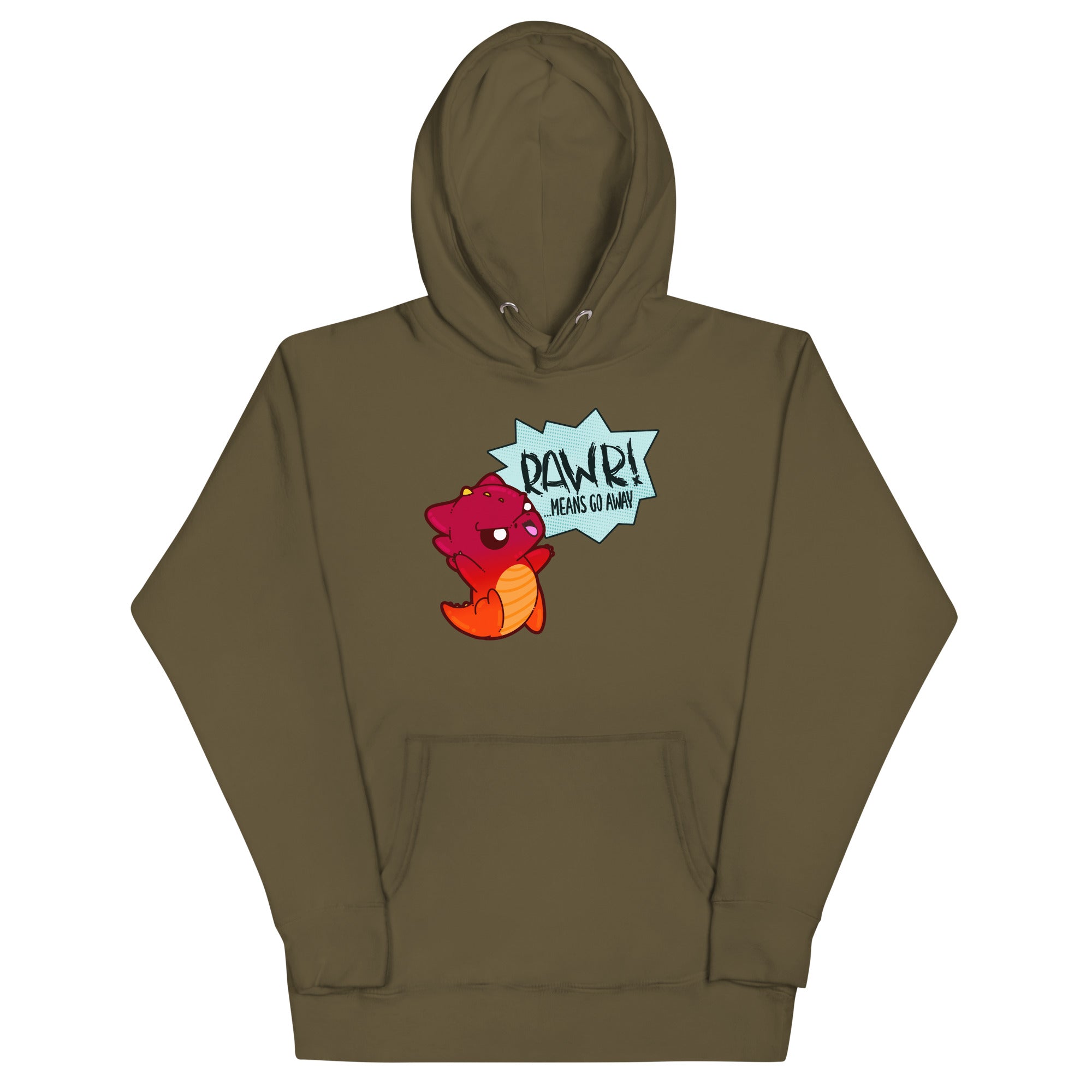 RAWR MEANS GO AWAY - Hoodie - ChubbleGumLLC