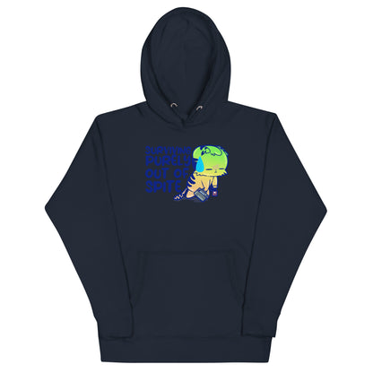 SURVIVING PURELY OUT OF SPITE - Hoodie - ChubbleGumLLC