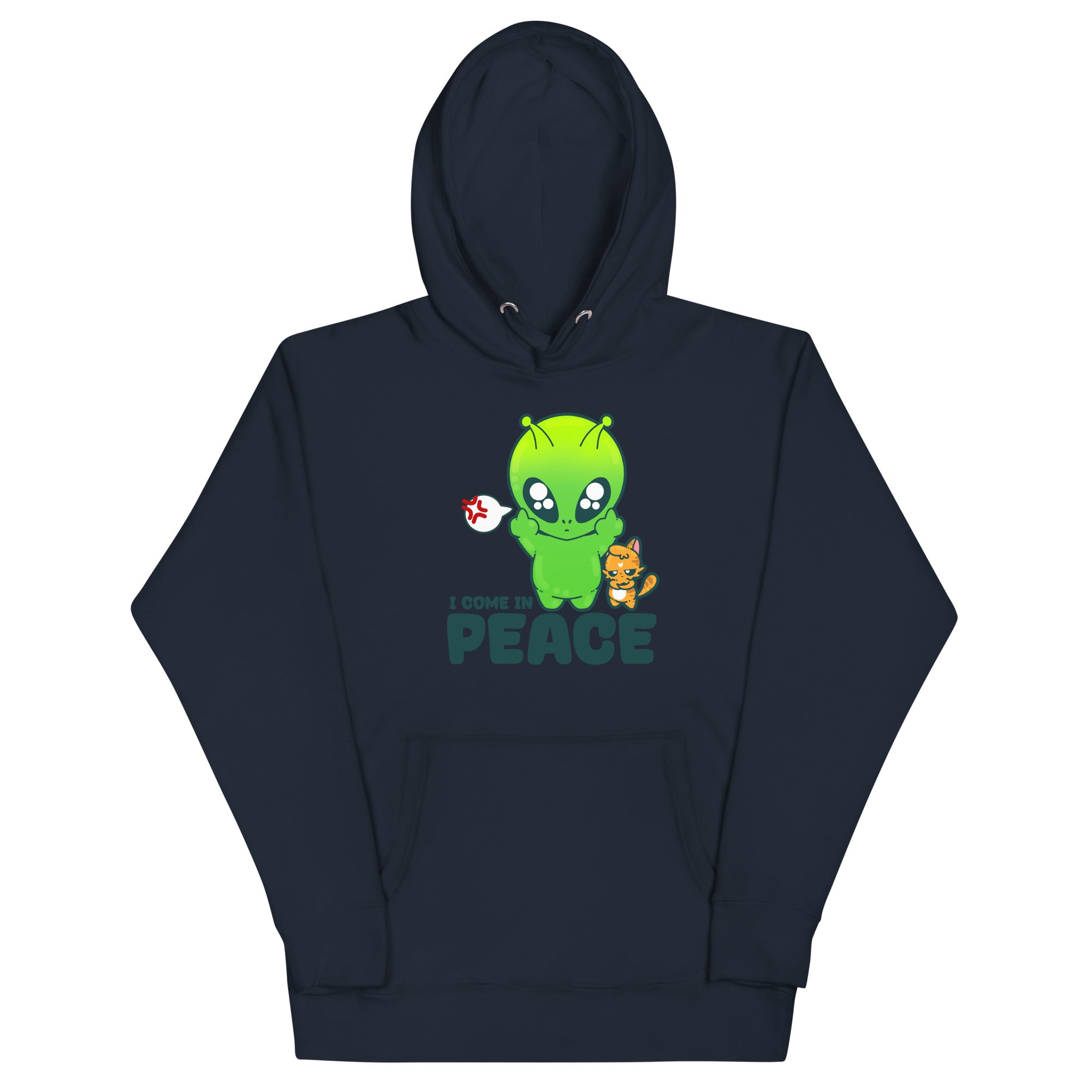 I COME IN PEACE - Hoodie - ChubbleGumLLC