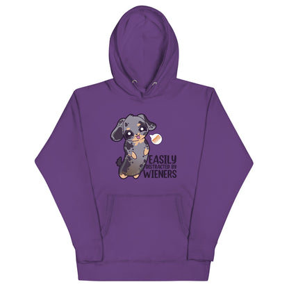 EASILY DISTRACTED BY WIENERS - Hoodie - ChubbleGumLLC