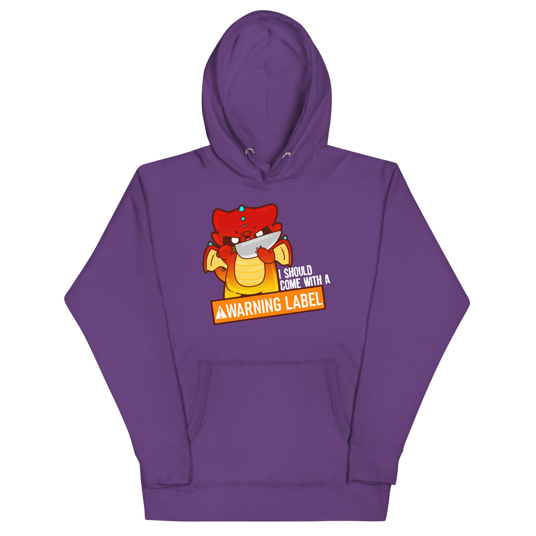 I SHOILD COME WITH A WARNING LABEL - Hoodie - ChubbleGumLLC