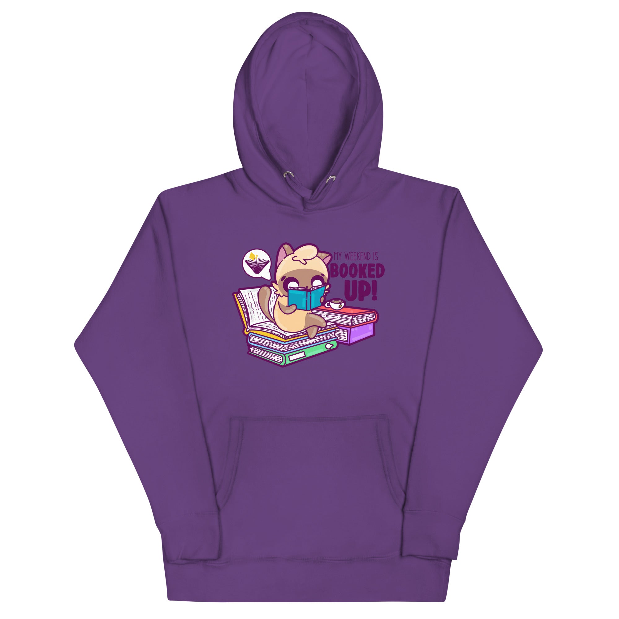 MY WEEKEND IS ALL BOOKED UP - Hoodie - ChubbleGumLLC