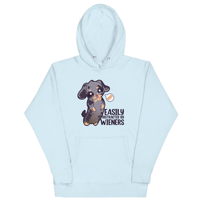 EASILY DISTRACTED BY WIENERS - Hoodie - ChubbleGumLLC