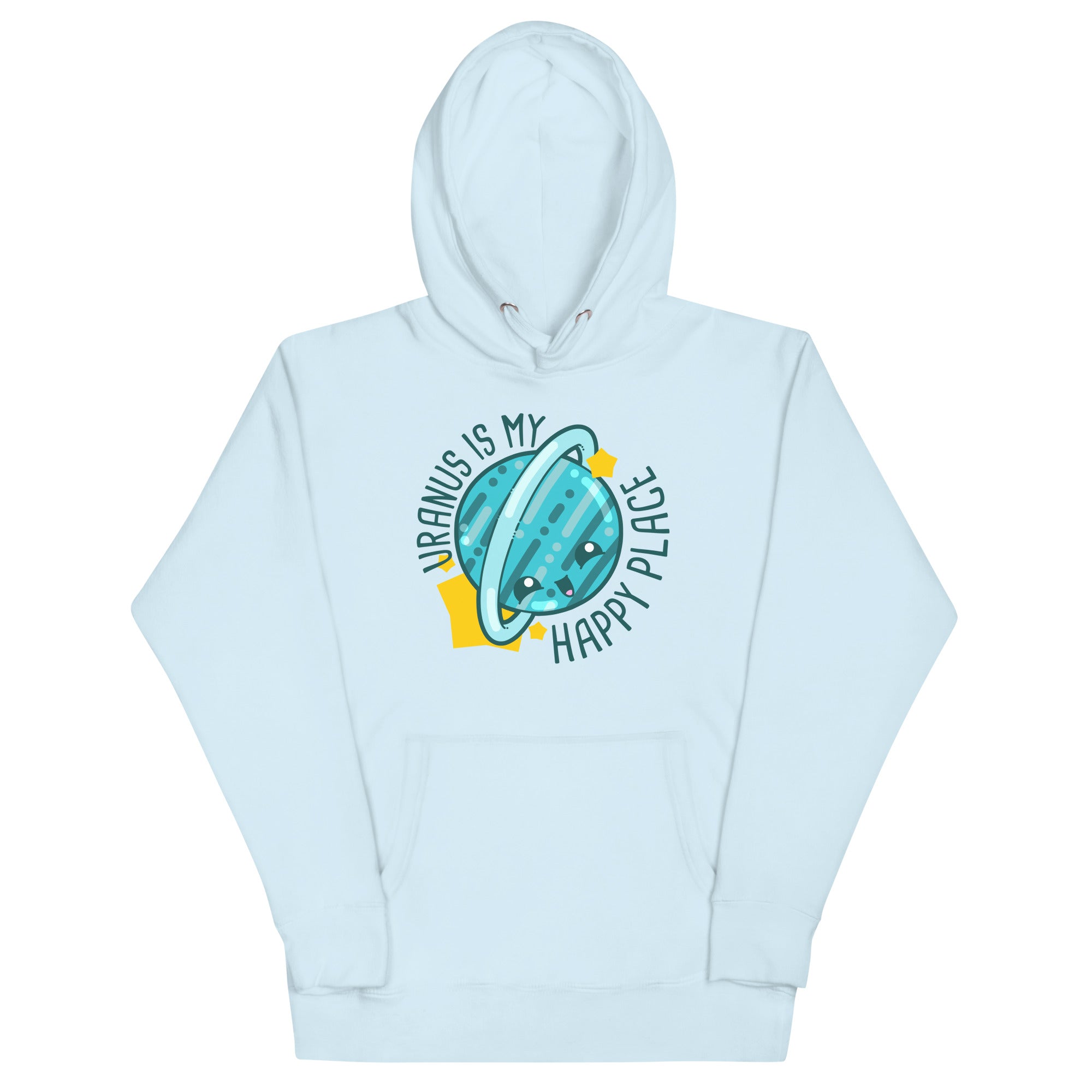 URANUS IS MY HAPPY PLACE - Hoodie - ChubbleGumLLC