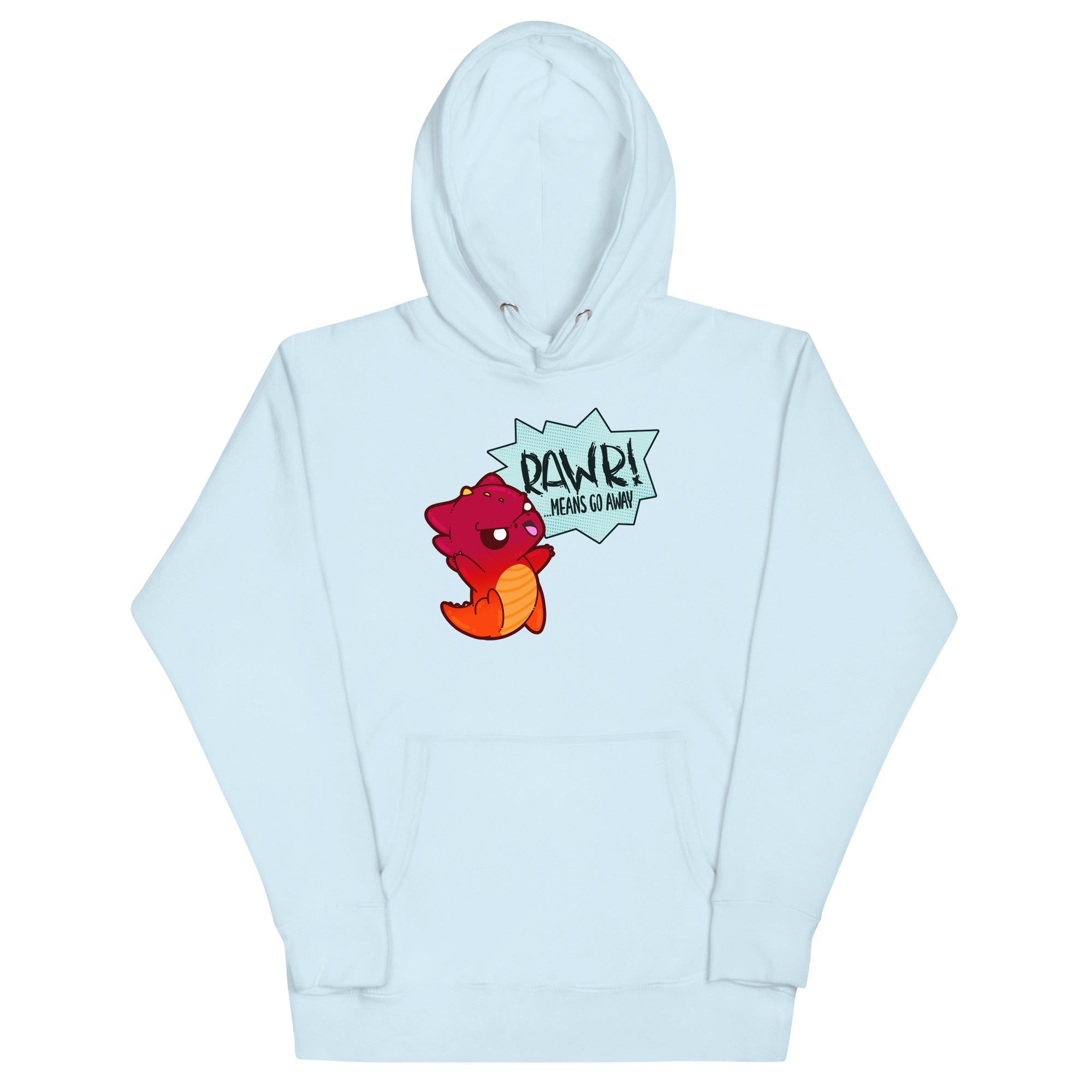 RAWR MEANS GO AWAY - Hoodie - ChubbleGumLLC