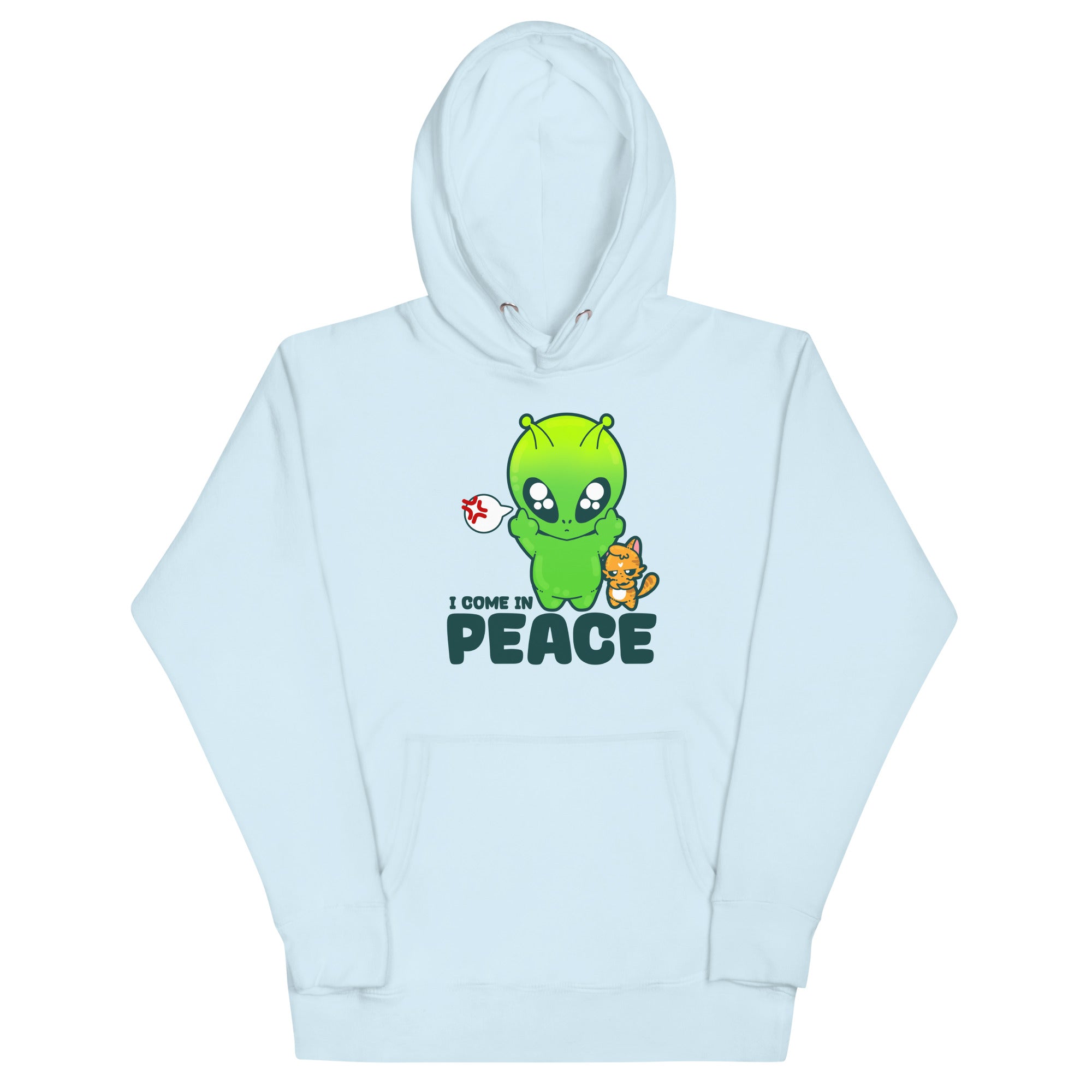 I COME IN PEACE - Hoodie - ChubbleGumLLC