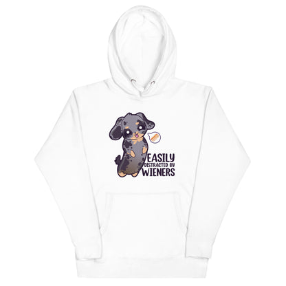 EASILY DISTRACTED BY WIENERS - Hoodie - ChubbleGumLLC